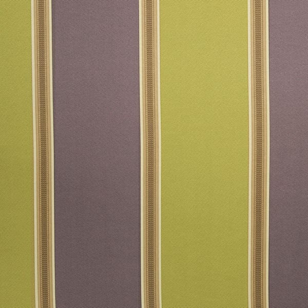 Capital Stripe Lime/Purple Fire Retardant Curtain Fabric