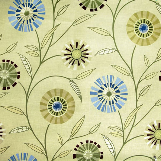 Carnival 237 Lime/Flax Fire Retardant Curtains