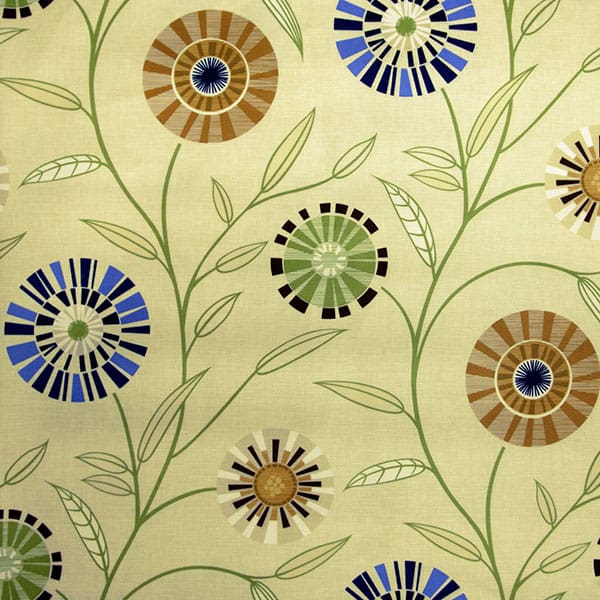 Carnival 831 Cream/Gold Fire Retardant Curtains