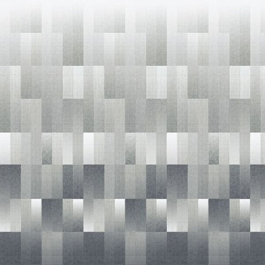 Cubist Graphite Fire Retardant Curtain Fabric