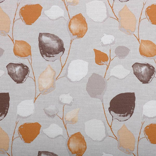 Eden 943 Putty Clementine Fire Retardant Curtains