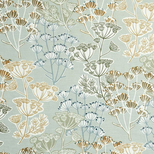 Flourish Cardamom Fire Retardant Curtain Fabric