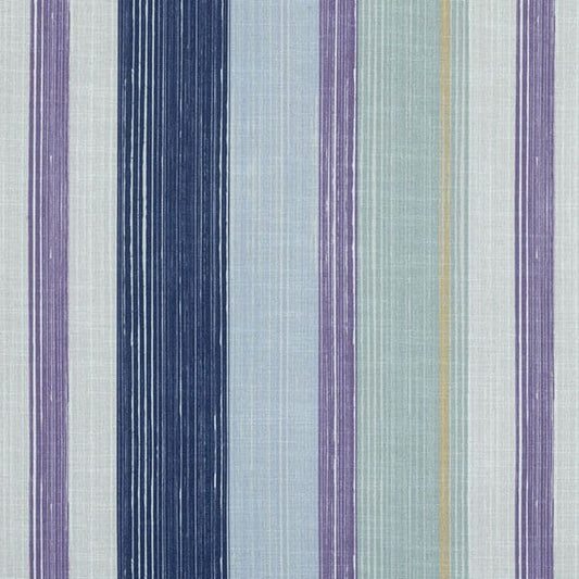 Fresco Cornflower/Gold Fire Retardant Curtain Fabric