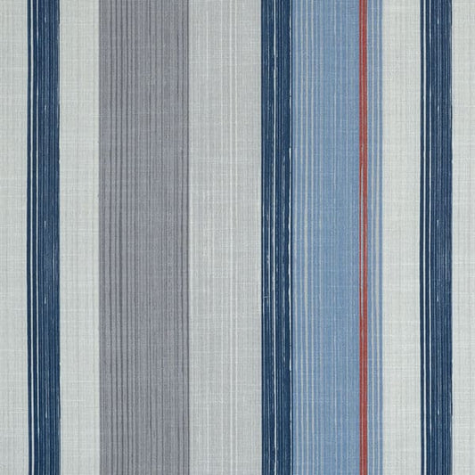 Fresco Blue/Grey Fire Retardant Curtain Fabric