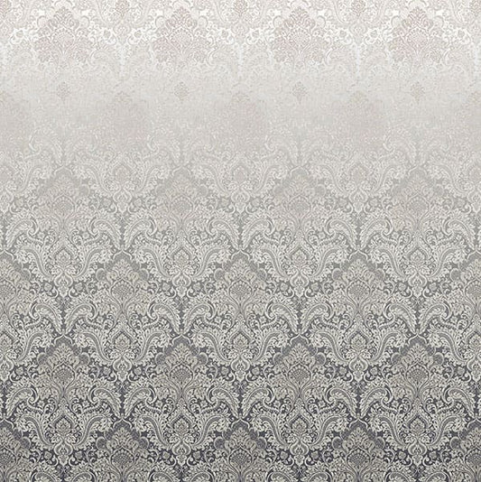 Grandeur Pewter Fire Retardant Curtain Fabric