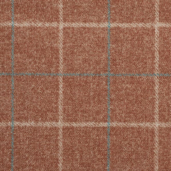 Hugo 428 Terracotta/Jade Fire Retardant Curtains