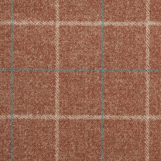 Hugo 428 Terracotta/Jade Fire Retardant Curtains