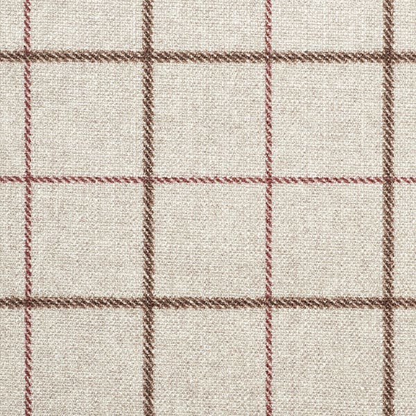 Hugo 840 Beige/Red Fire Retardant Curtains