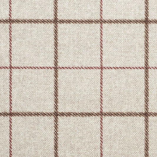 Hugo 840 Beige/Red Fire Retardant Curtains