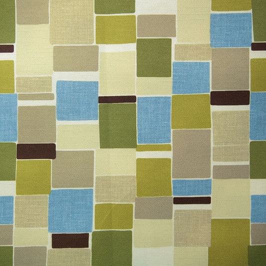 Jitterbug 237 Lime/Flax Fire Retardant Curtains