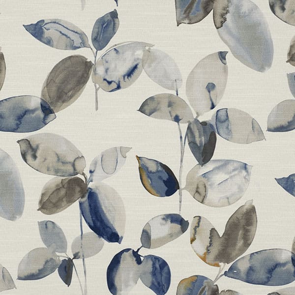 Langley Ink/Steel Fire Retardant Curtain Fabric