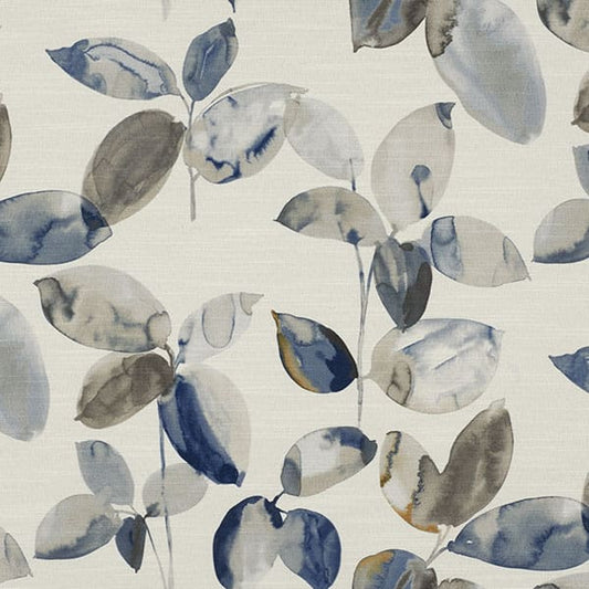 Langley Ink/Steel Fire Retardant Curtain Fabric