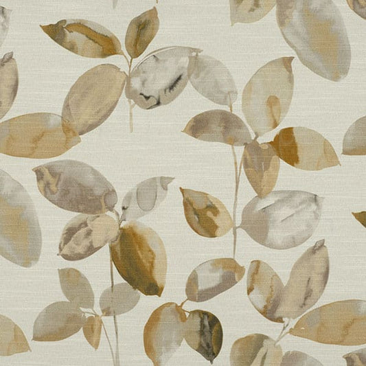 Langley Gold/Beige Fire Retardant Curtain Fabric