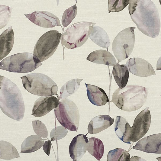 Langley Mulberry/Mink Fire Retardant Curtain Fabric