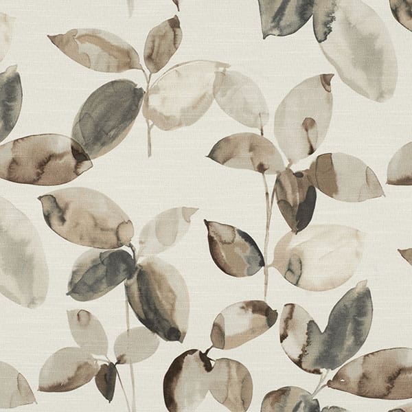 Langley Coffee/Slate Fire Retardant Curtain Fabric