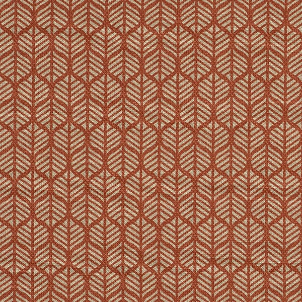 Odell Terracotta Fire Retardant Curtain Fabric