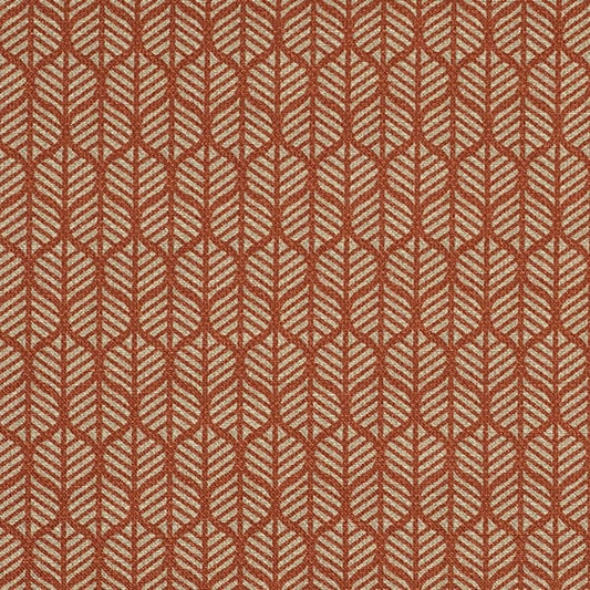 Odell Terracotta Fire Retardant Curtain Fabric