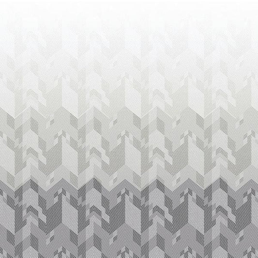Origami Pewter Fire Retardant Curtain Fabric