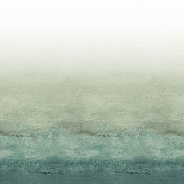 Painterly Spruce Fire Retardant Curtain Fabric
