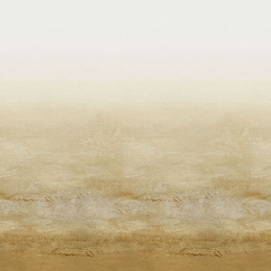 Painterly Amber Fire Retardant Curtain Fabric