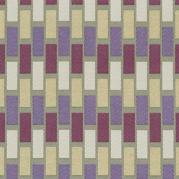Plaza Mink/Purple Fire Retardant Curtain Fabric
