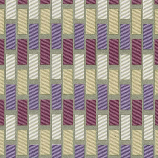 Plaza Mink/Purple Fire Retardant Curtain Fabric
