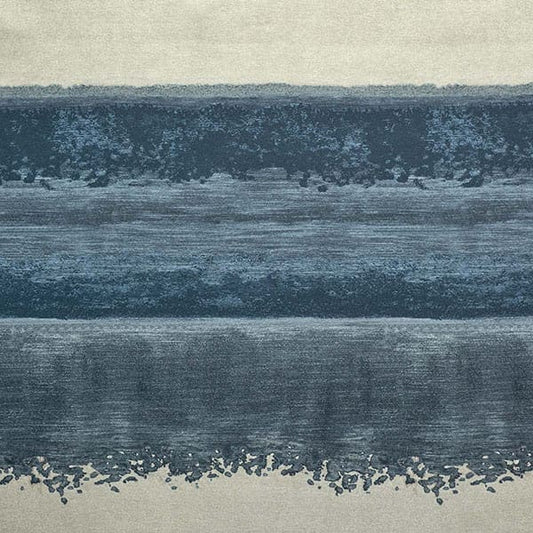 Seascape 103 Denim Fire Retardant Curtains