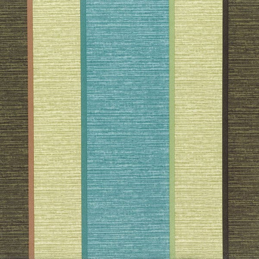 Panaz Sento 721 Chocolate/Jade fire retardant curtain fabric