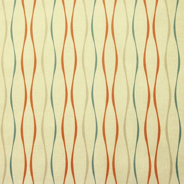 Panaz Toro 601 Coral/Blue fire retardant curtain fabric