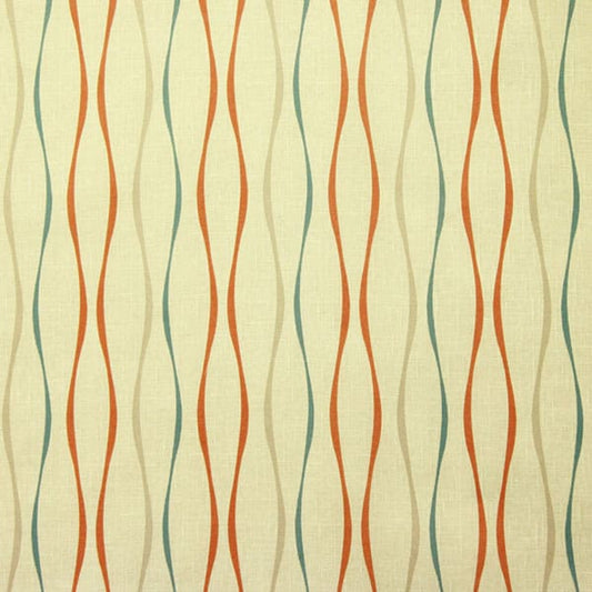 Panaz Toro 601 Coral/Blue fire retardant curtain fabric