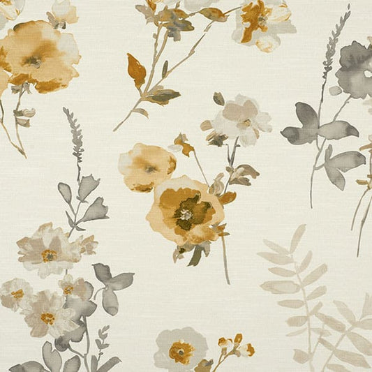 Trentham Gold/Beige Fire Retardant Curtain Fabric