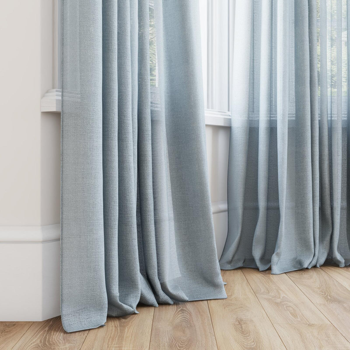 FR-One Statement Dove fire retardant curtain fabric, view 3