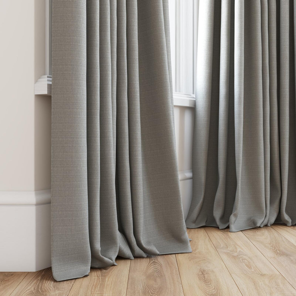 FR-One Darkness Fossil fire retardant curtain fabric, view 4