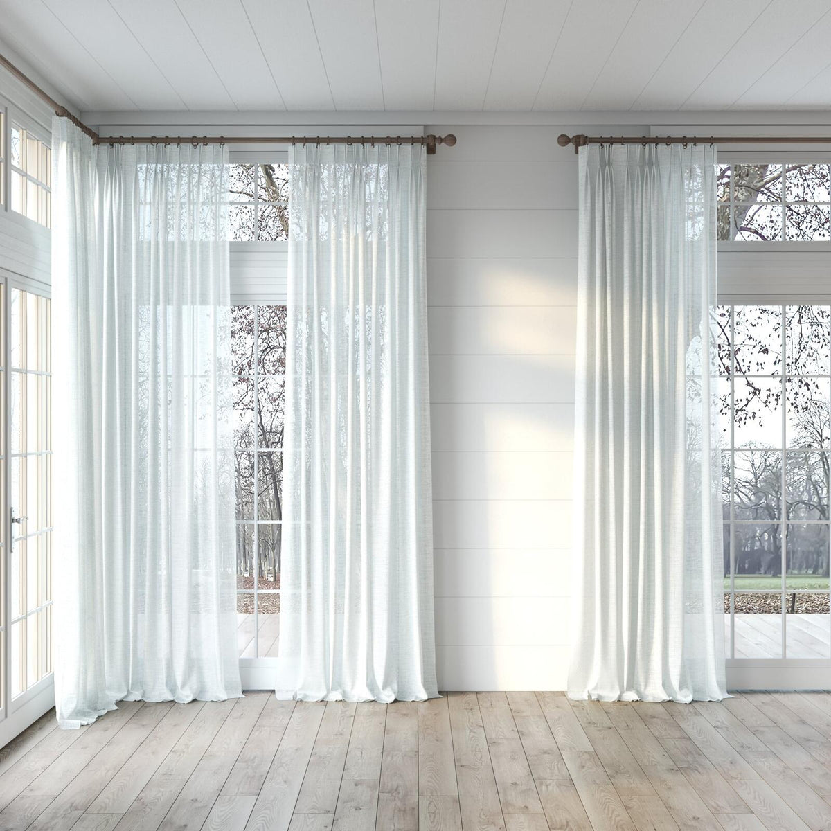 Sekers Fantasy Opalite fire retardant curtain fabric, view 4