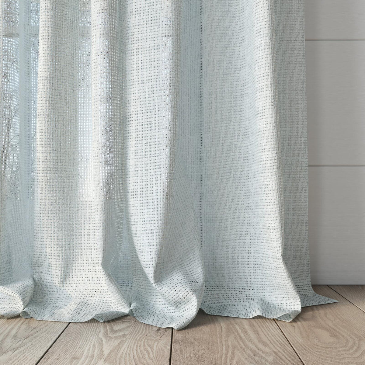 Sekers Fantasy Opalite fire retardant curtain fabric, view 5