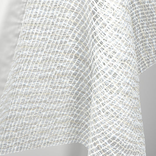 Sekers Twinkle Champagne fire retardant curtain fabric, view 2
