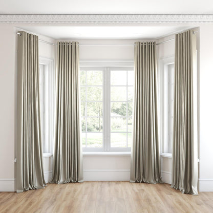 Sekers Vow Ecru fire retardant curtain fabric, view 3