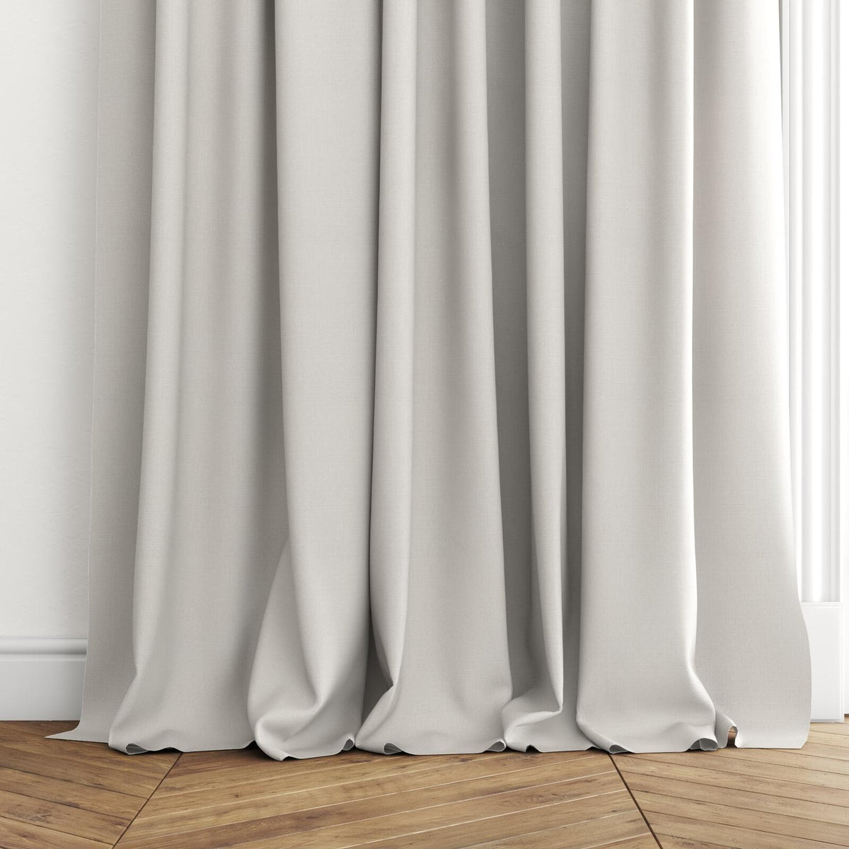 FR-One Darkness Flax fire retardant curtain fabric, view 4