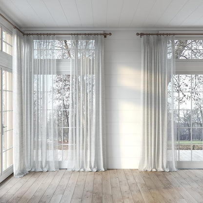 Sekers Glitz Sepia fire retardant curtain fabric, view 5