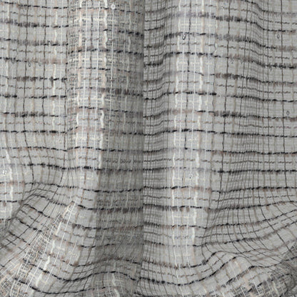 Sekers Glitz Sepia fire retardant curtain fabric, view 3