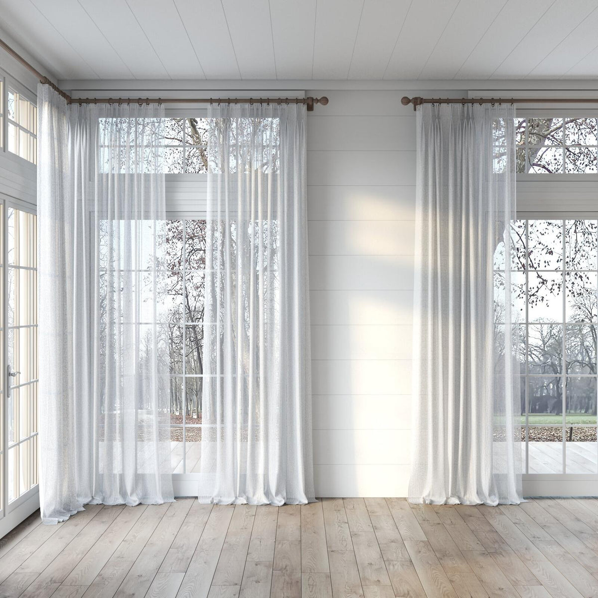 Sekers Twinkle Argent fire retardant curtain fabric, view 5