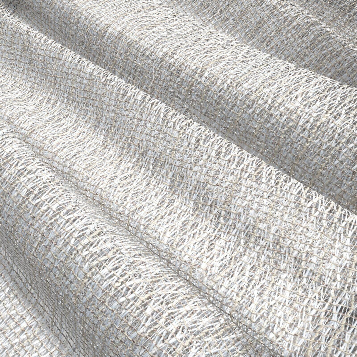 Sekers Twinkle Argent fire retardant curtain fabric, view 2