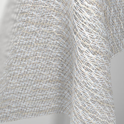 Sekers Twinkle Argent fire retardant curtain fabric, view 4