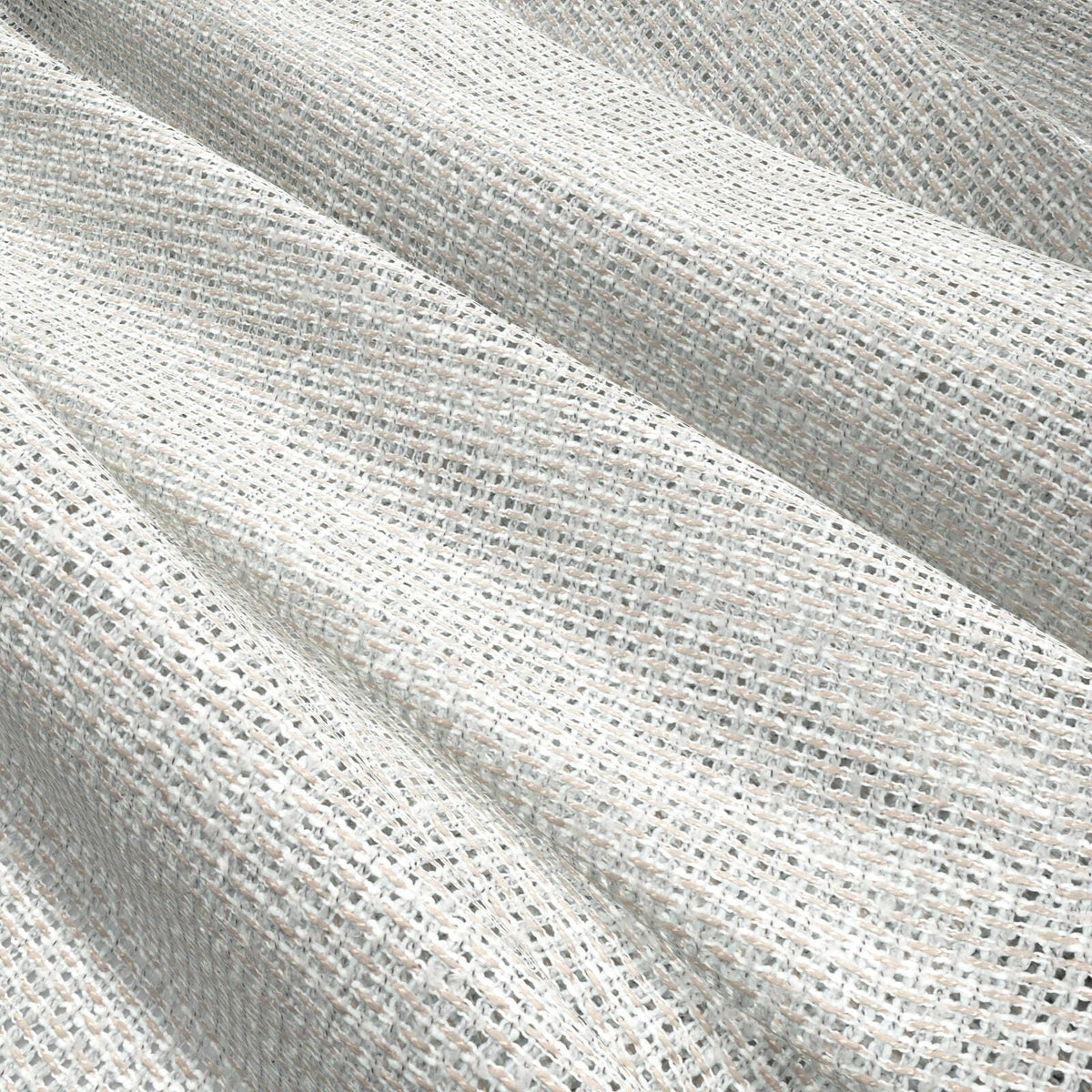 Sekers Fantasy Platinum fire retardant curtain fabric, view 3
