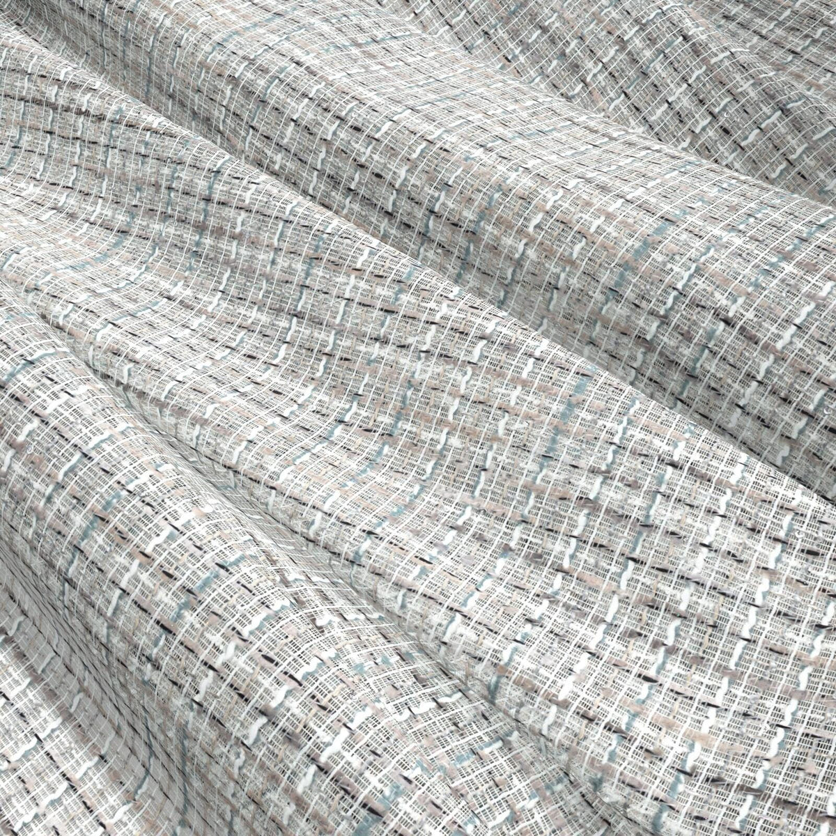 Sekers Glitz Topaz fire retardant curtain fabric, view 4