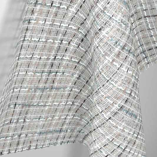 Sekers Glitz Topaz fire retardant curtain fabric, view 2