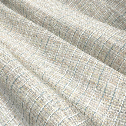Sekers Glitz Aquamarine fire retardant curtain fabric, view 3