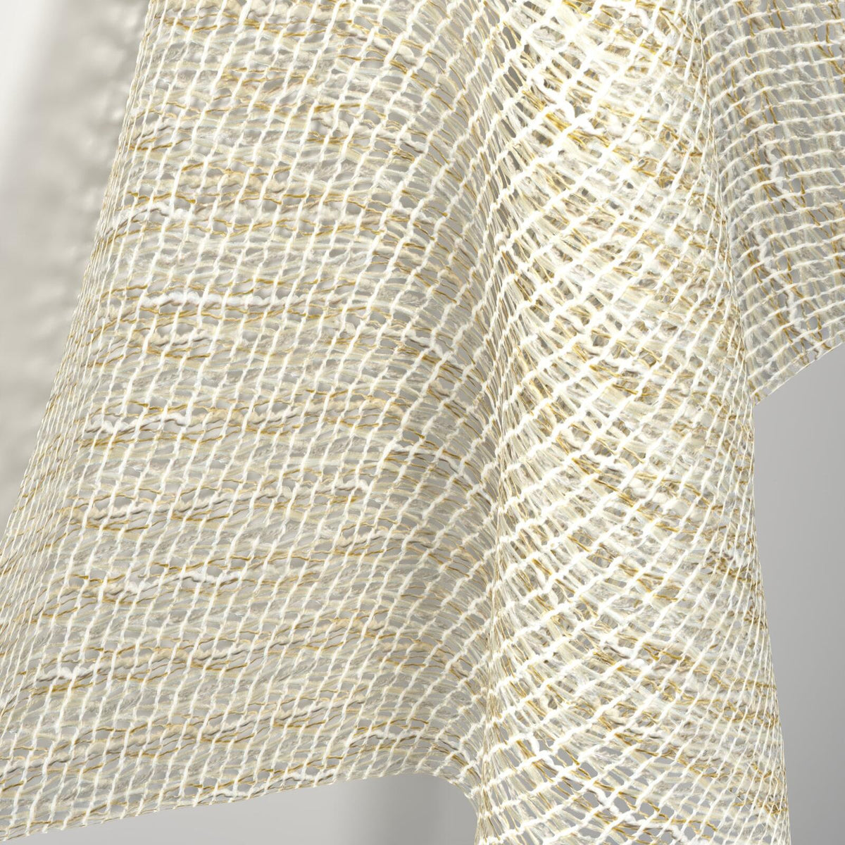 Sekers Twinkle Golden fire retardant curtain fabric, view 4