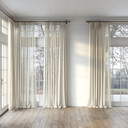 Sekers Fantasy Honey fire retardant curtain fabric, view 6