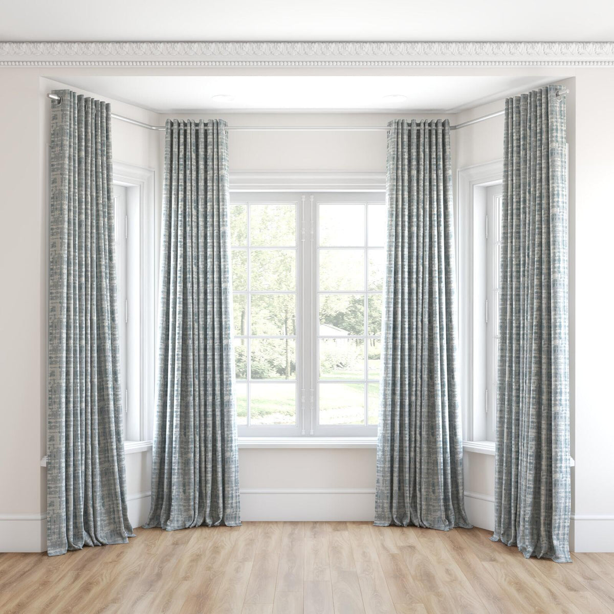 FR-One Modish Sky fire retardant curtain fabric, view 7
